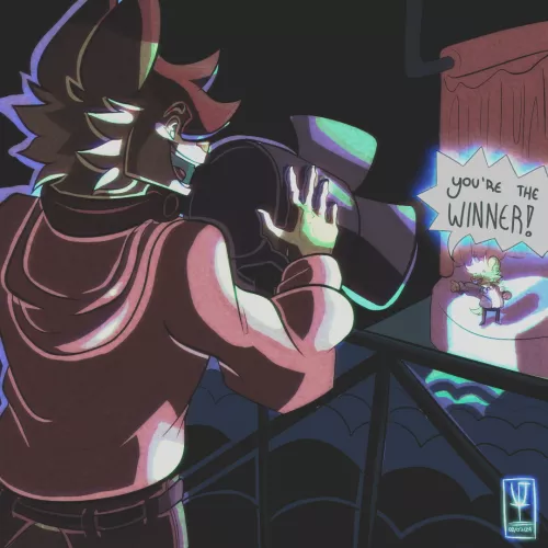 Art raffle I won from u/Juanpahulk (thanks again <3 ) by Vector_Vlk