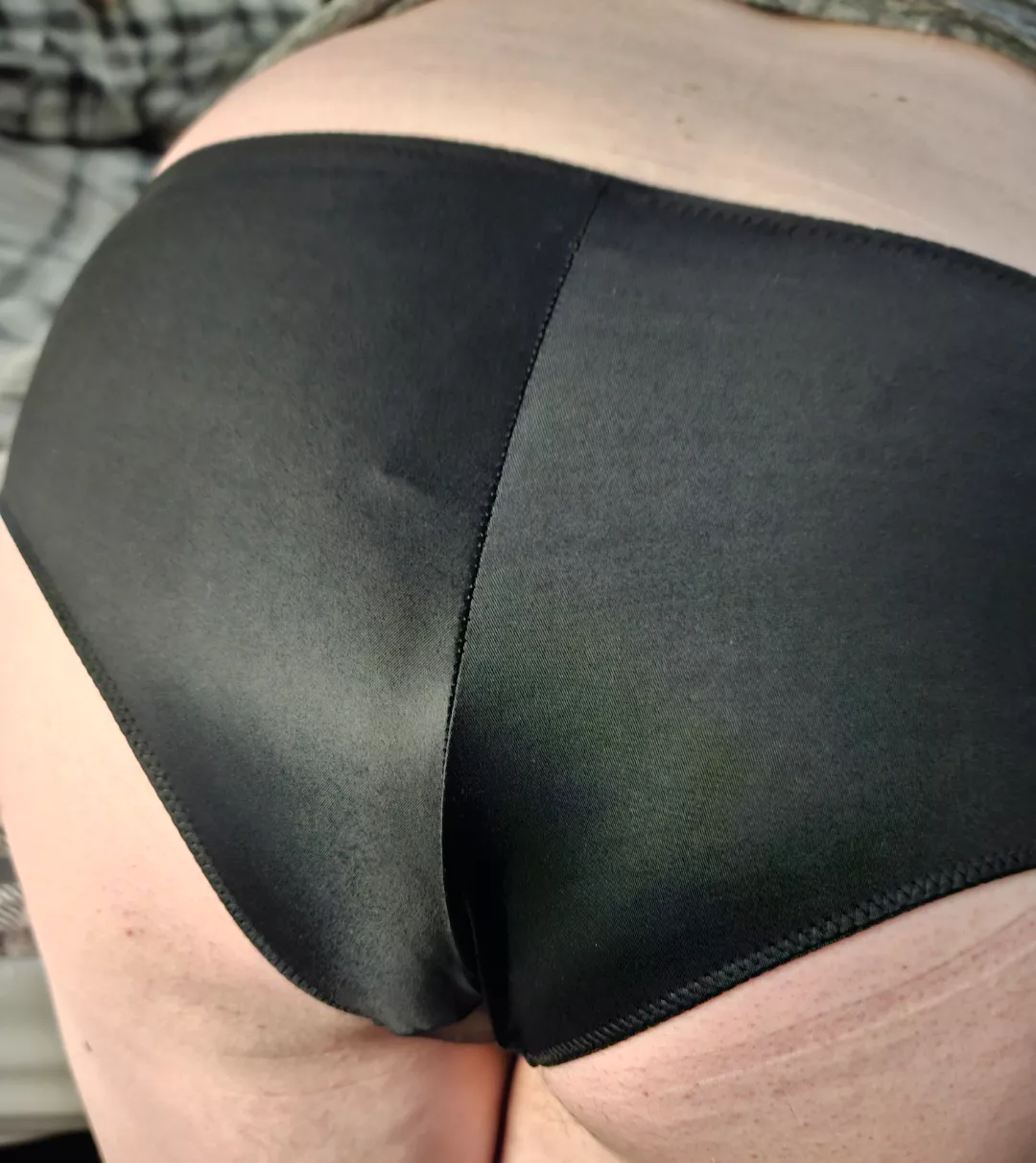 Black satin is the best! posted by Prettythong
