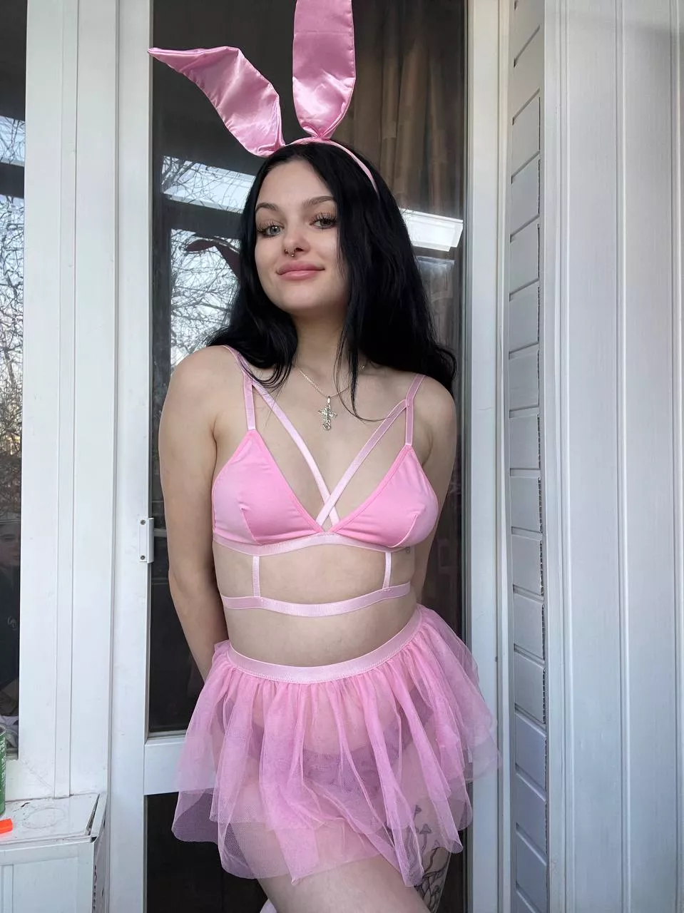 Cute bunny looks at your carrot posted by BlueLight9007