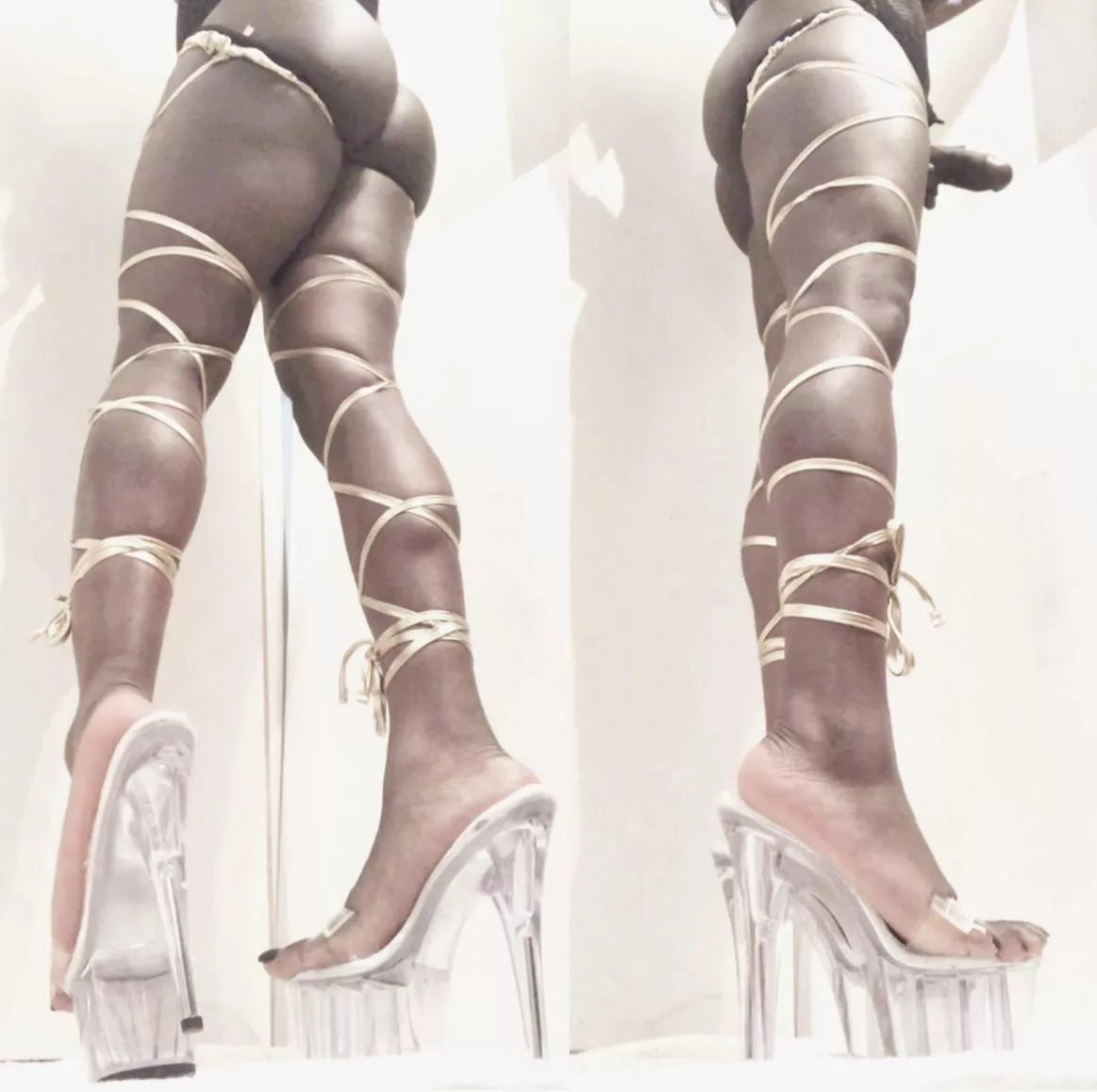 Don’t you like my heels or do you see anything else you like?? 😈 posted by tgirlshayla