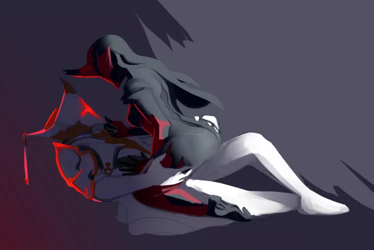 [Harrow + Wisp] Mild WIP (my art) by GuitarHarrow