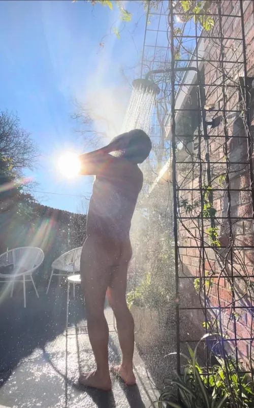 Hot Outdoor Shower by ArdenGuy