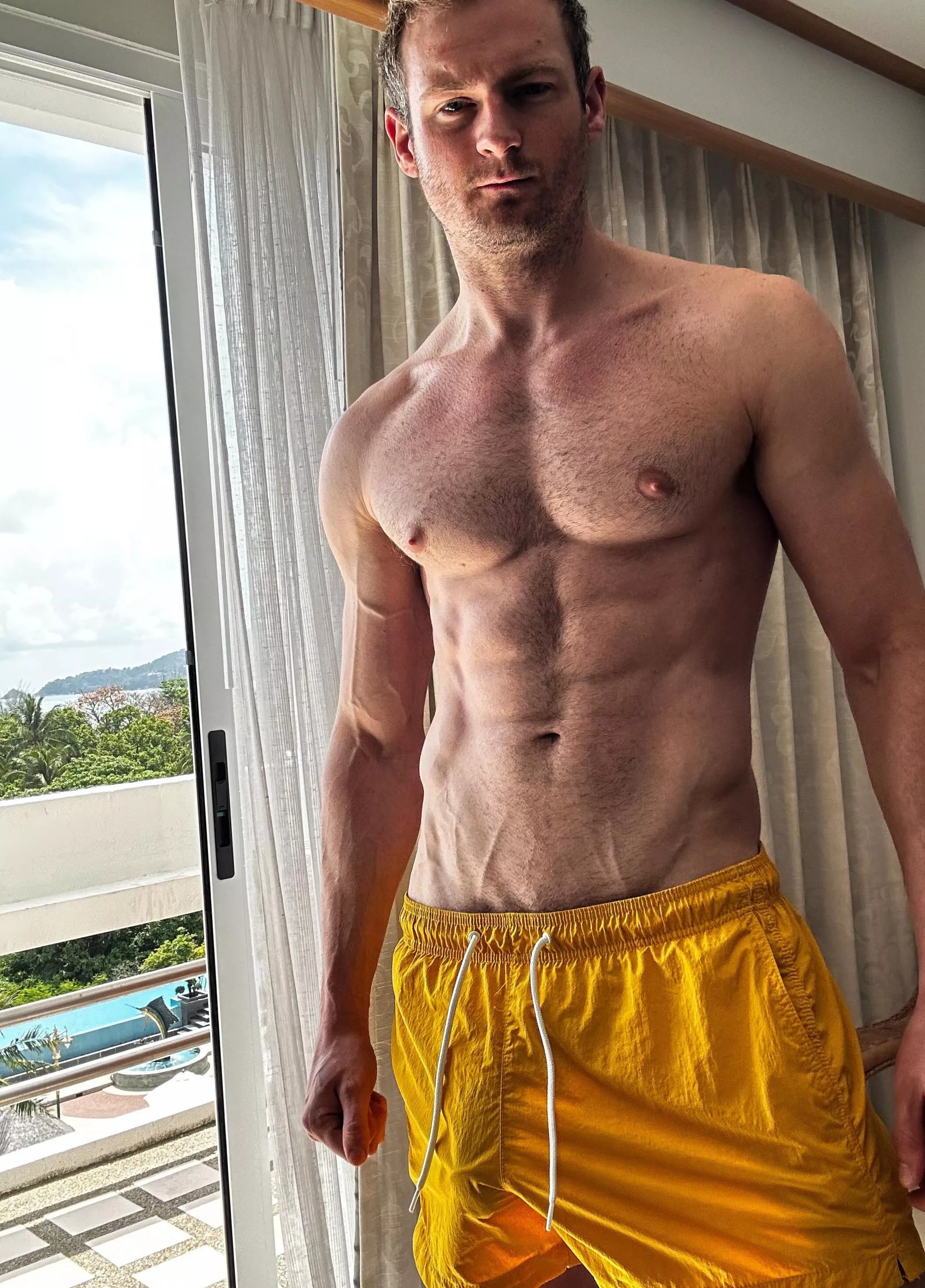 I barely fit in these shorts posted by retina_log