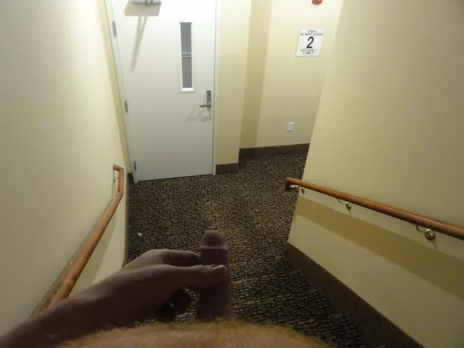 In the Hotel Stairway by RustyHead929