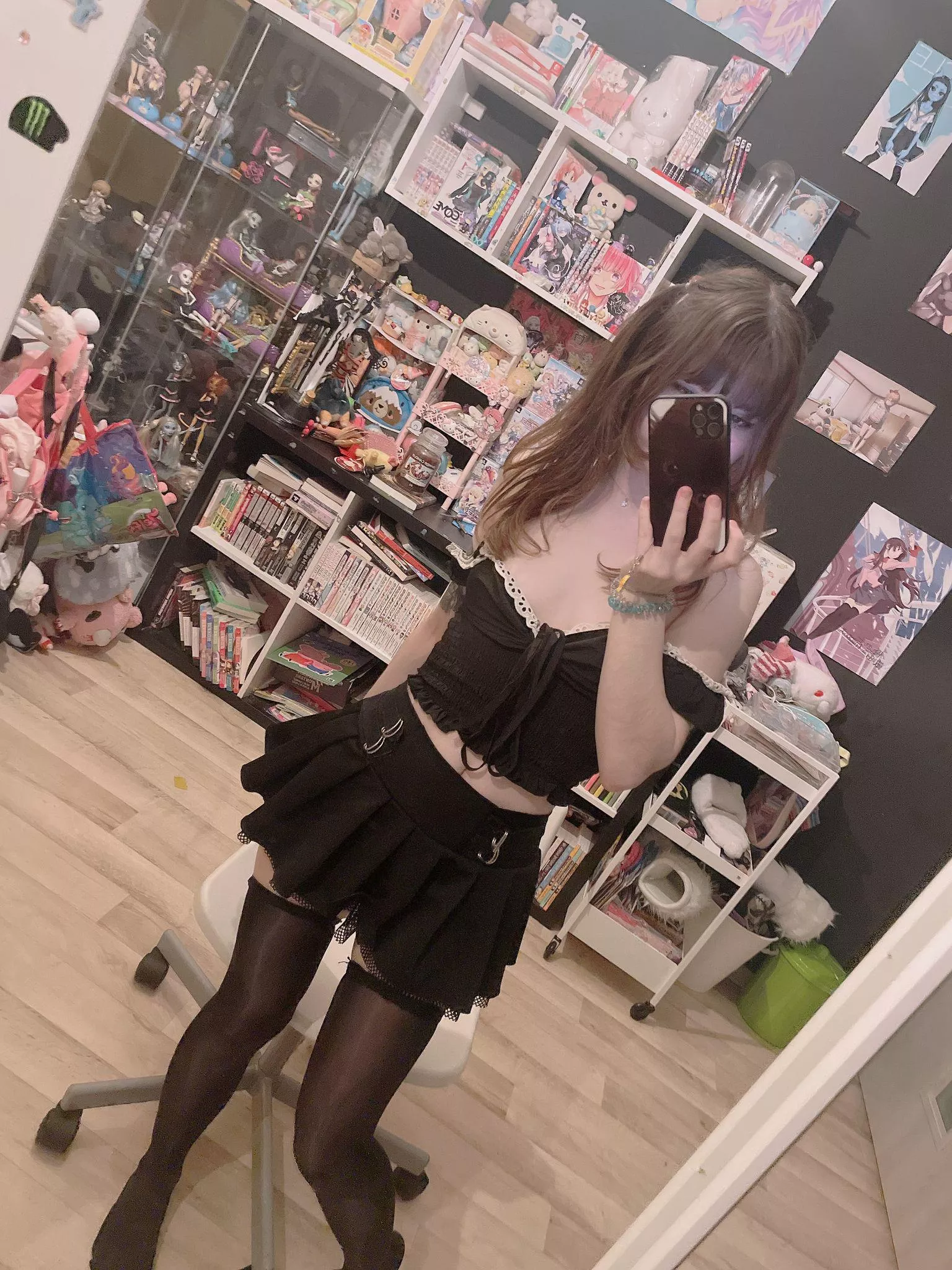 Is my skirt too short for you? posted by goldenpupu