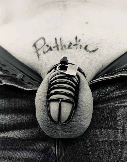 PATHETIC AND USELESS by ChastityBitchHusband
