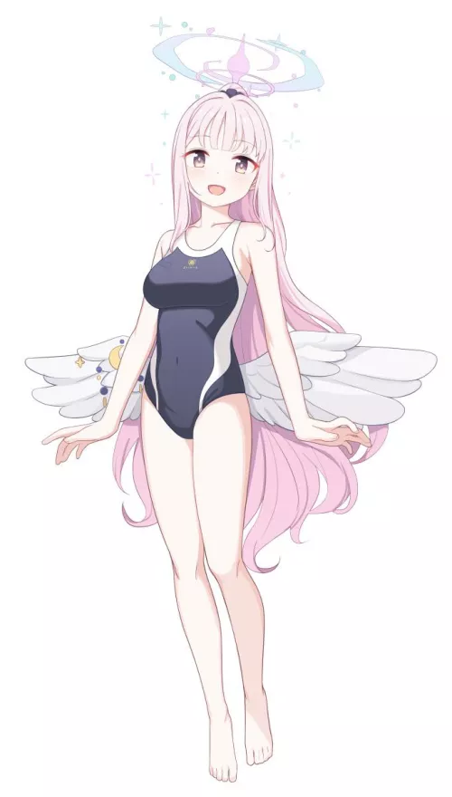 Sexy and cute angel waifu by reversedturnover