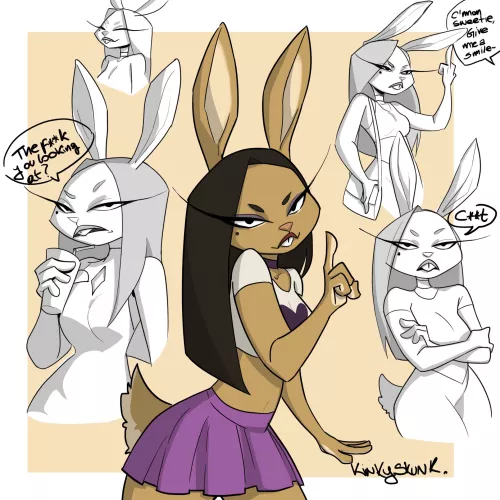 She's Cassie, my new OC, what do you think of her? 💕 (art by me) by Kinky_Skunk_4098