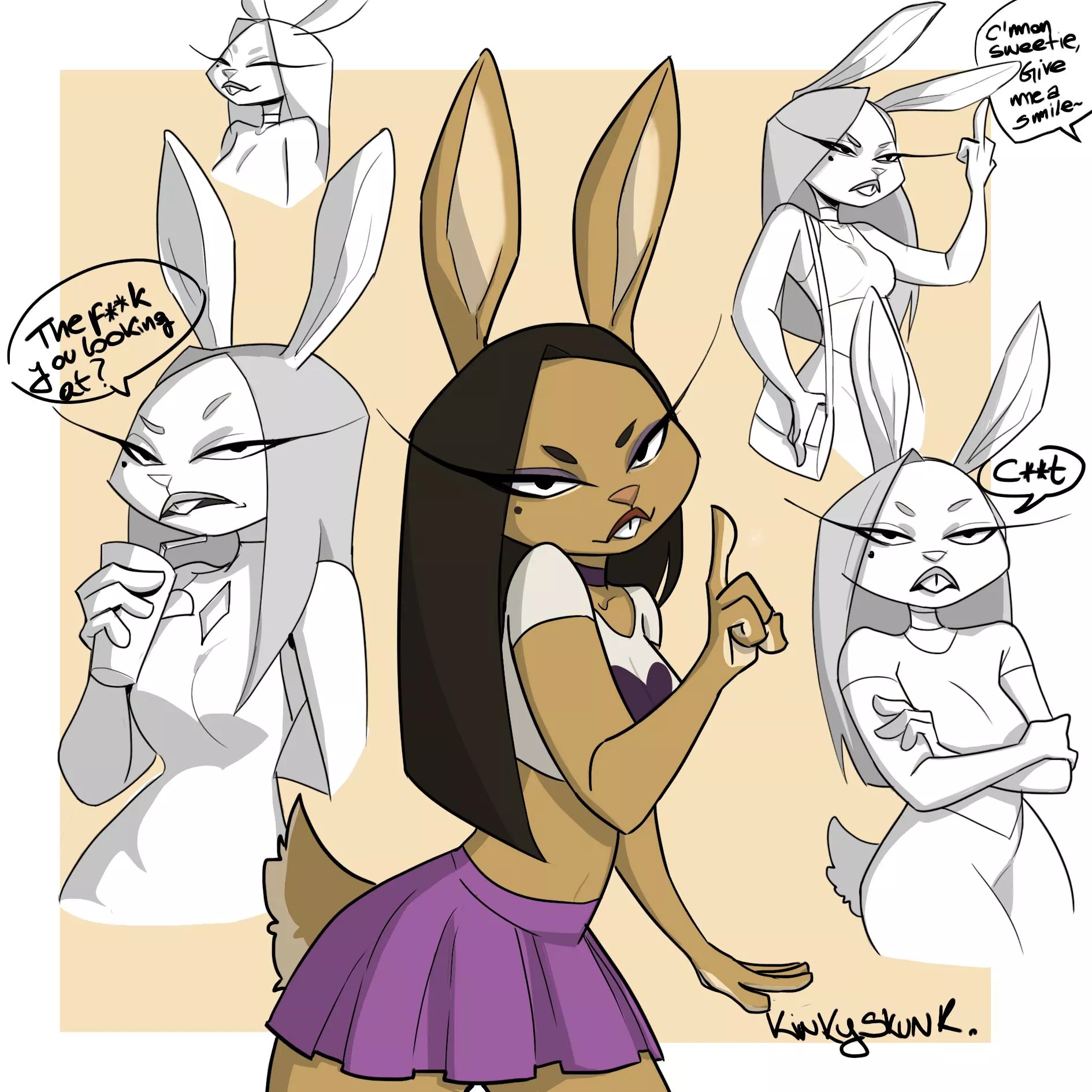 She's Cassie, my new OC, what do you think of her? 💕 (art by me) posted by Kinky_Skunk_4098