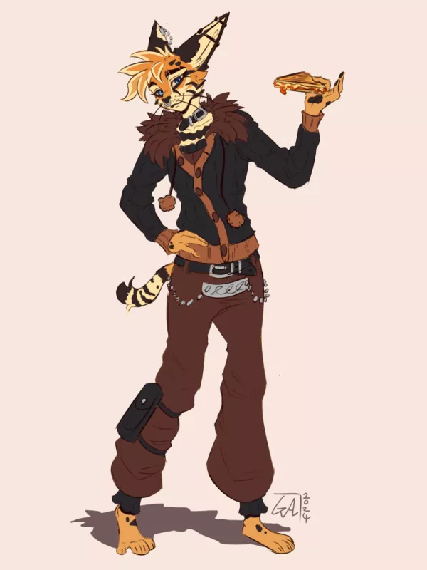 She's just living that toasted cheese lifestyle 🥪✨ posted by Galinn-Arts