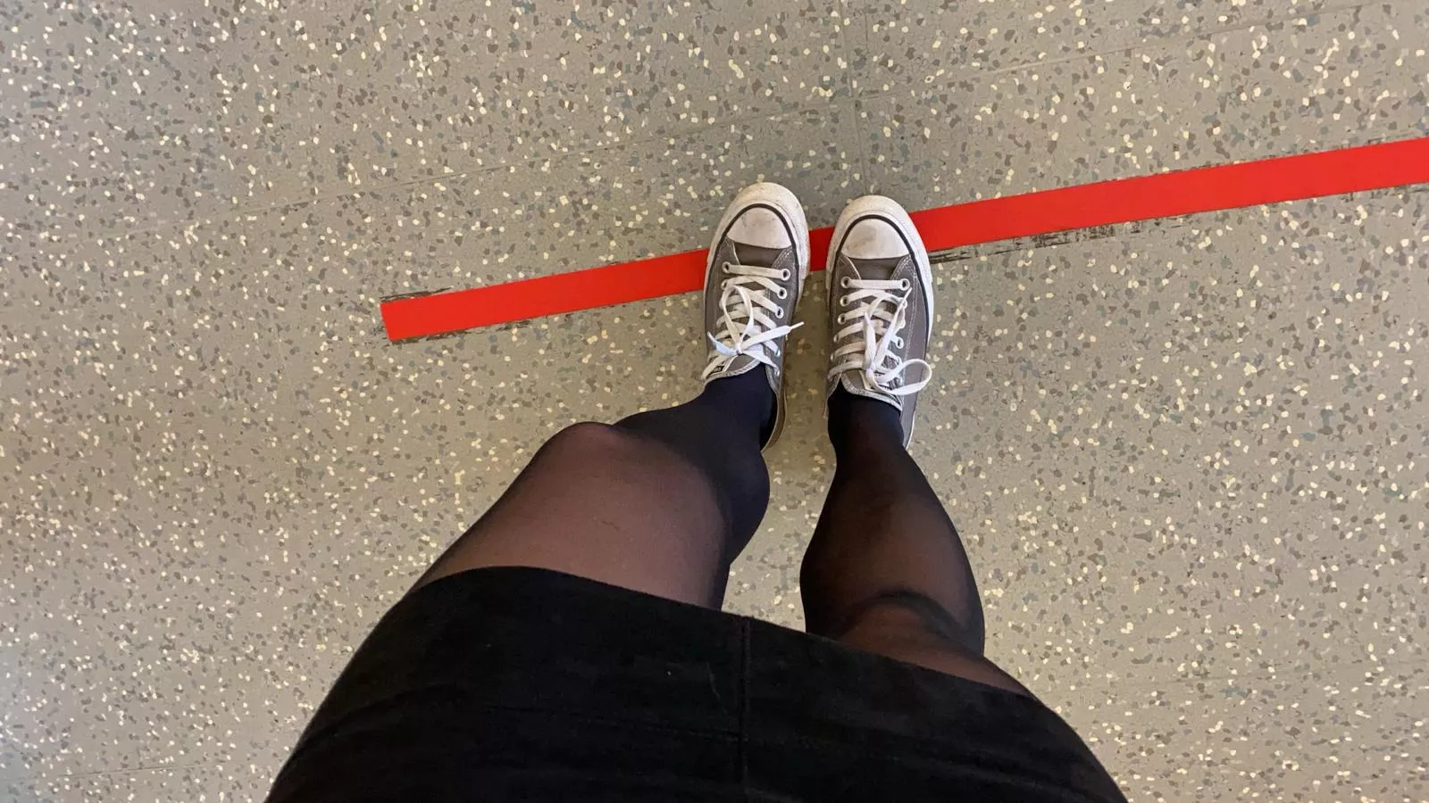 Waiting for the elevator in the office posted by sprettyfeet