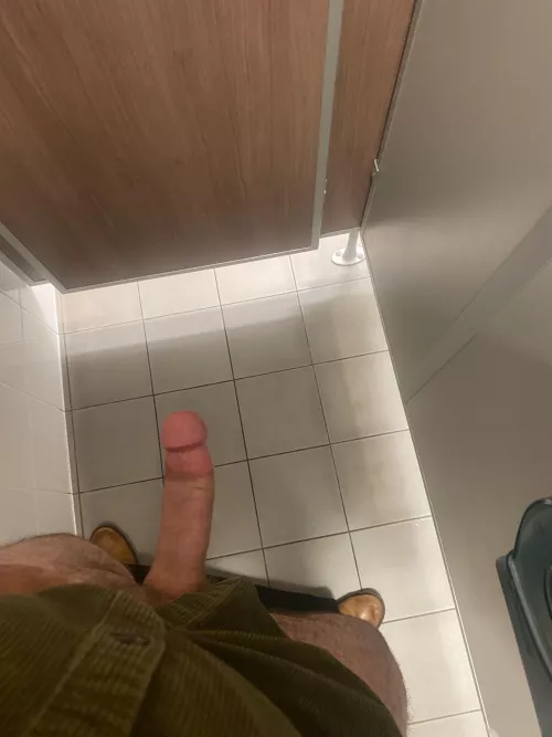 Whose gonna suck my big cock in this bathroom stall?  by Such_Investment_9933