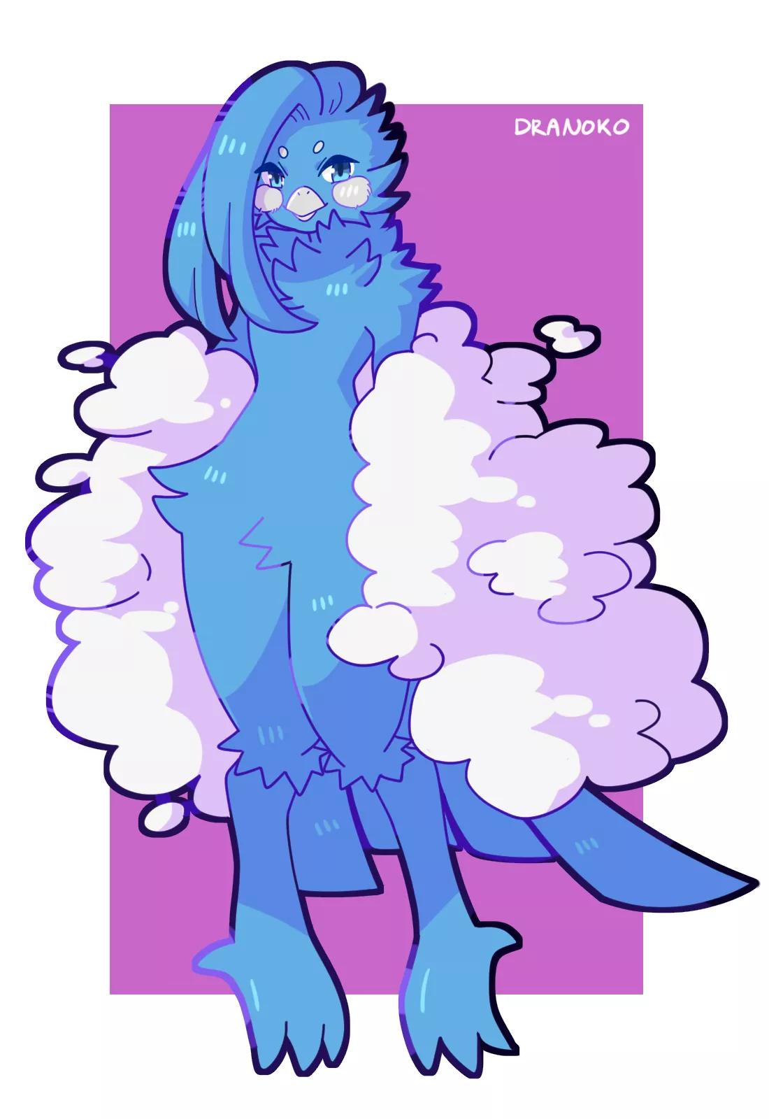 Anthro Altaria (art by me!) posted by dranoko
