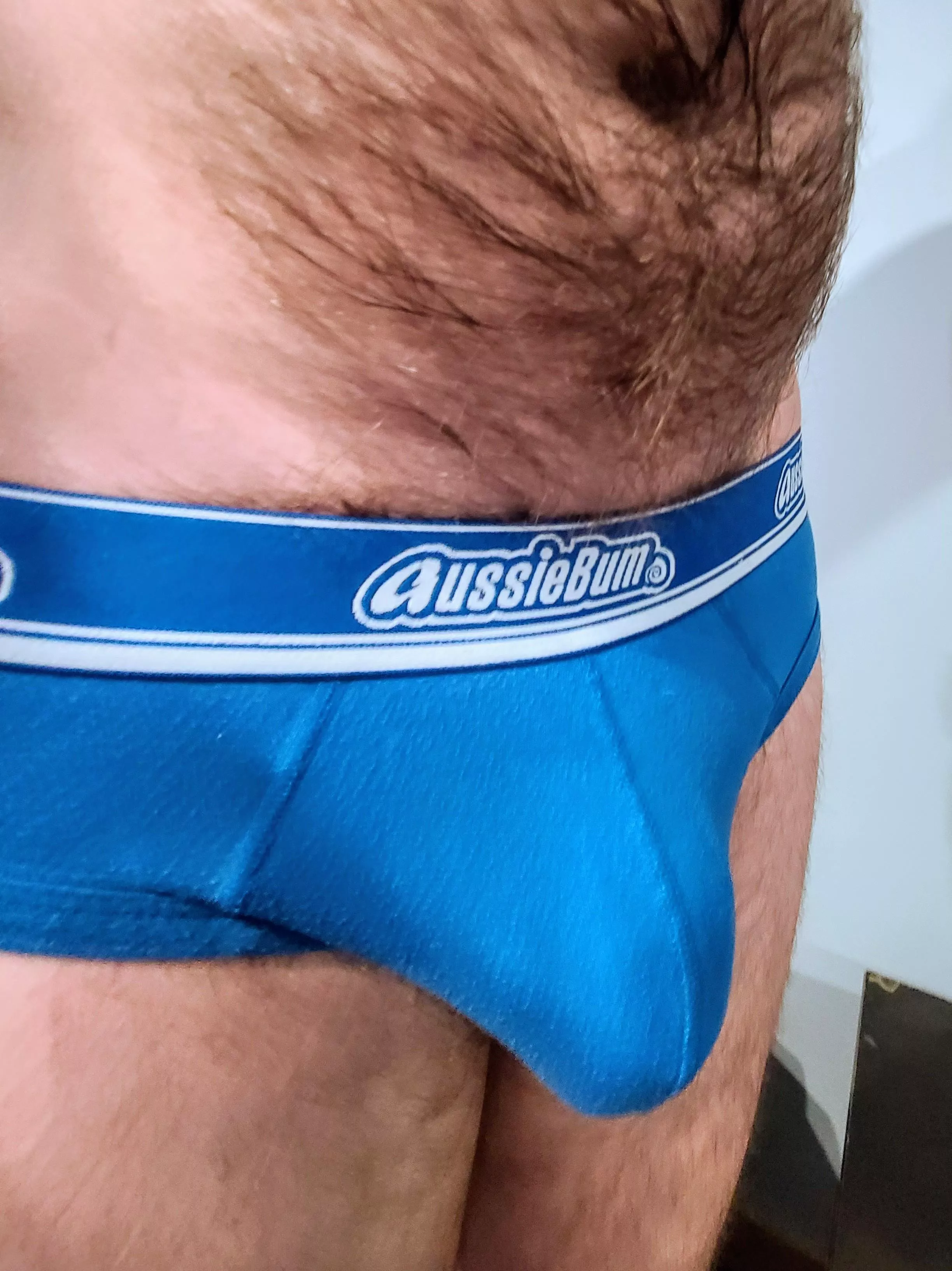 Blue undies after a bath posted by james_hardiepants