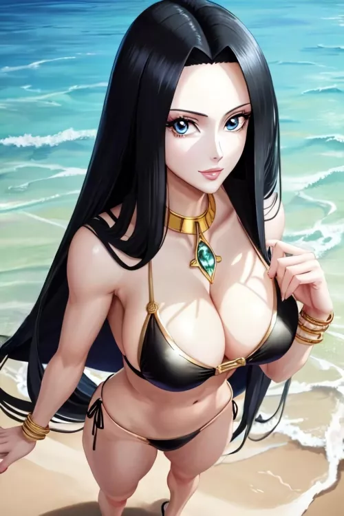 Boa Hancock's Glamorous Beach Bikini by LoreHuntre
