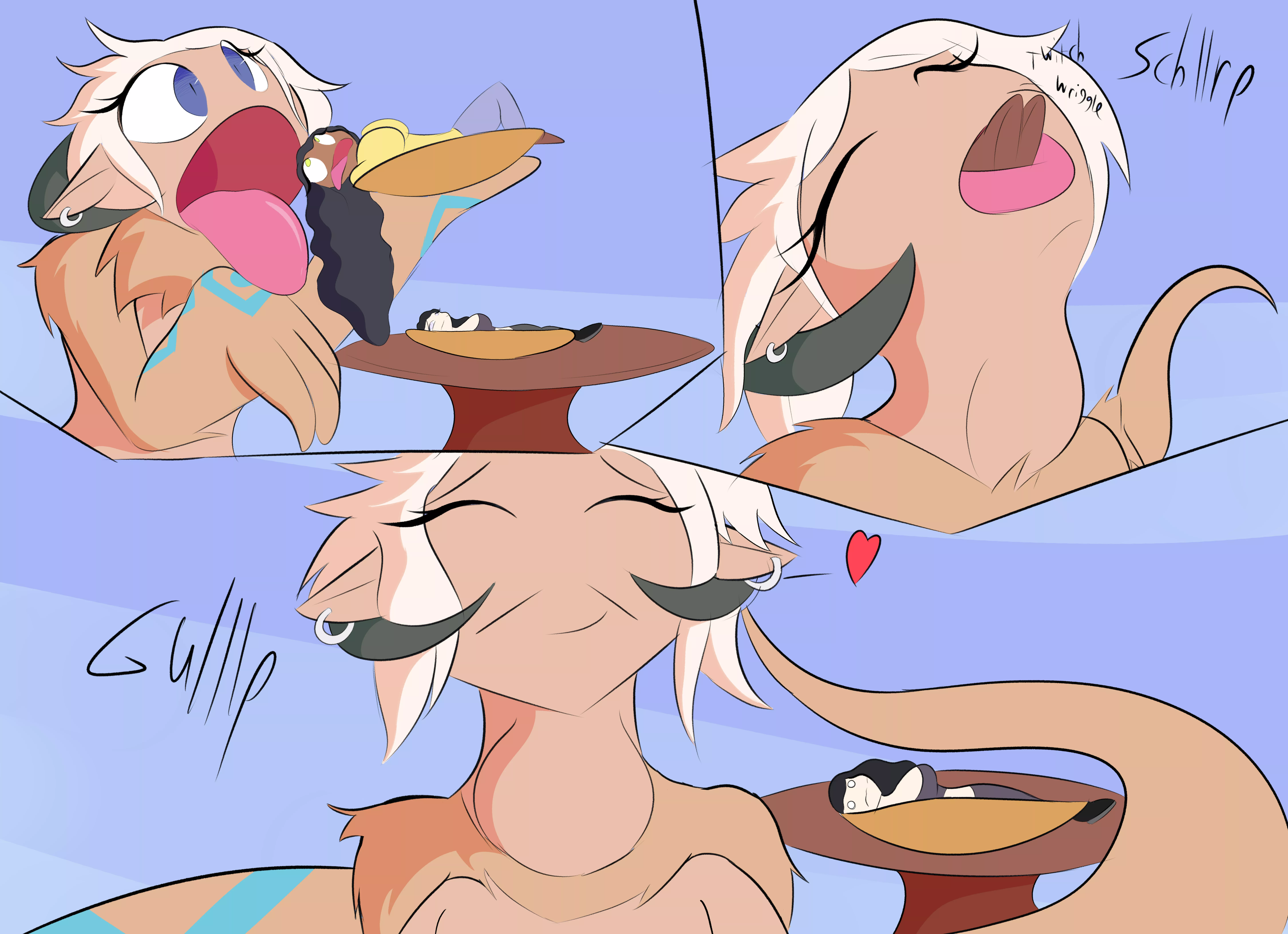 {Comic} Juju enjoying lunch (Art by JackMunchy) posted by JackMunchy