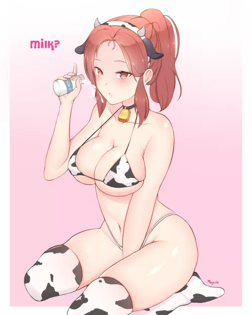 Cow Bikini with Milk by Maycchi