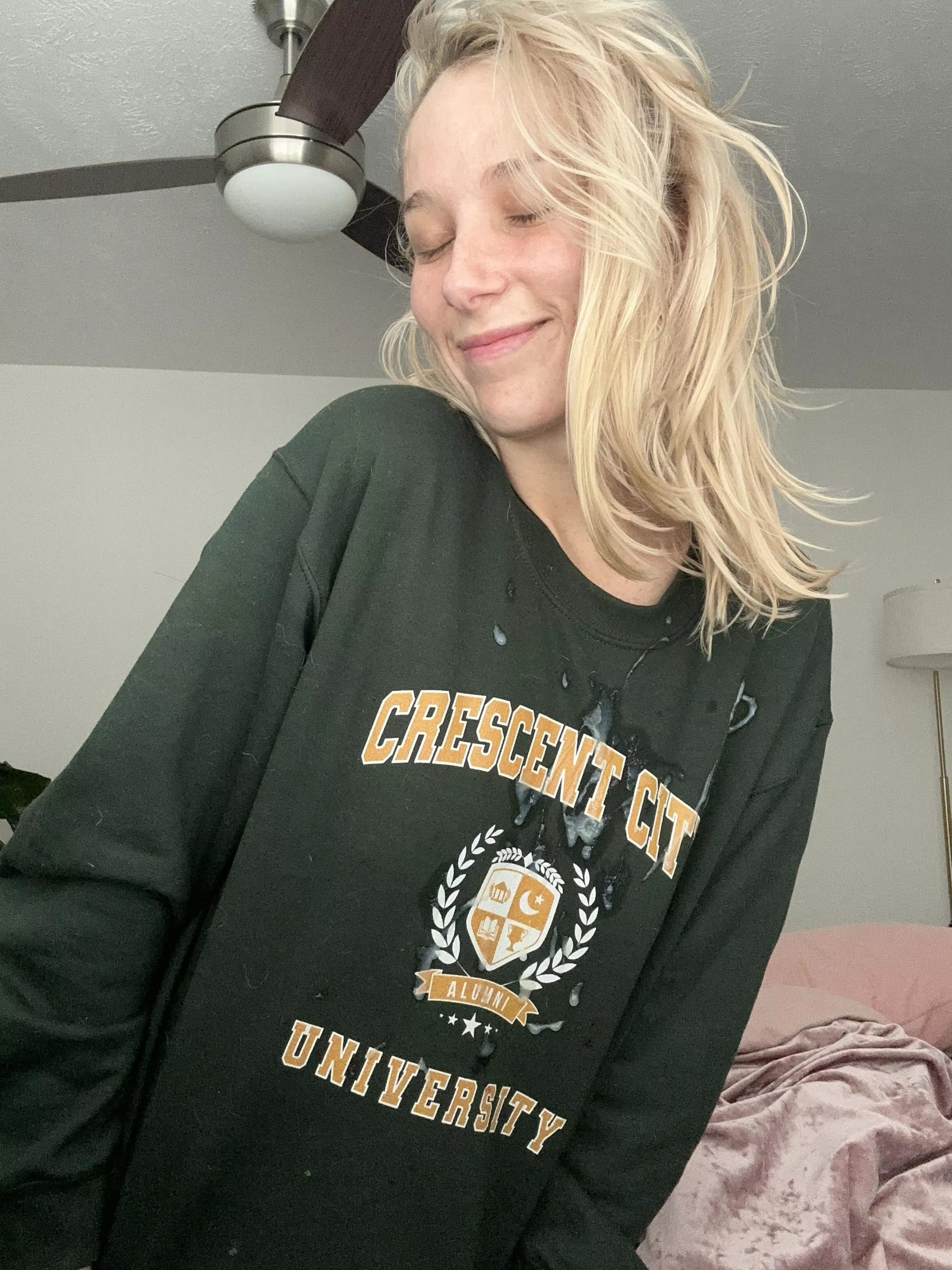 Cuddly morning sex led to some cum on my clothes 😇 posted by CosmicStarlight