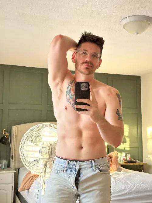 Hope you don’t mind me working topless today… by Cambhubby89