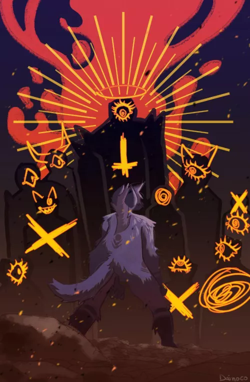 I love this piece I made, it's very dramatic by dainocoArt