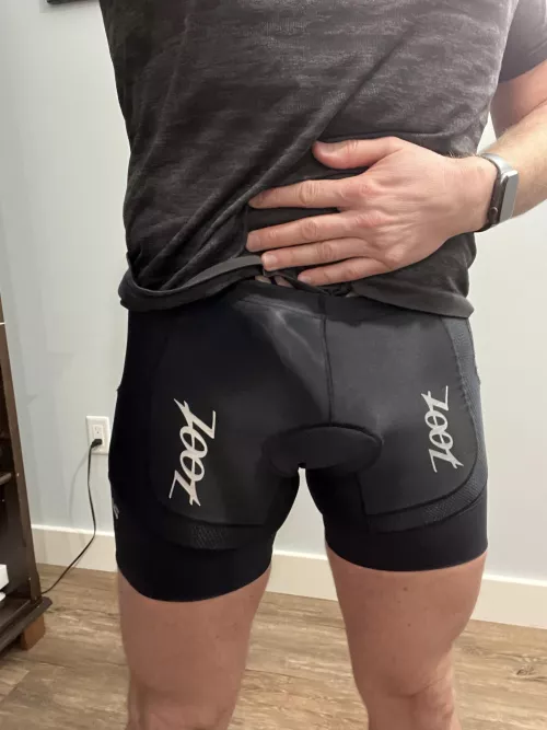 I’m running out of room in my Tri shorts.    by AngelconCuernitos