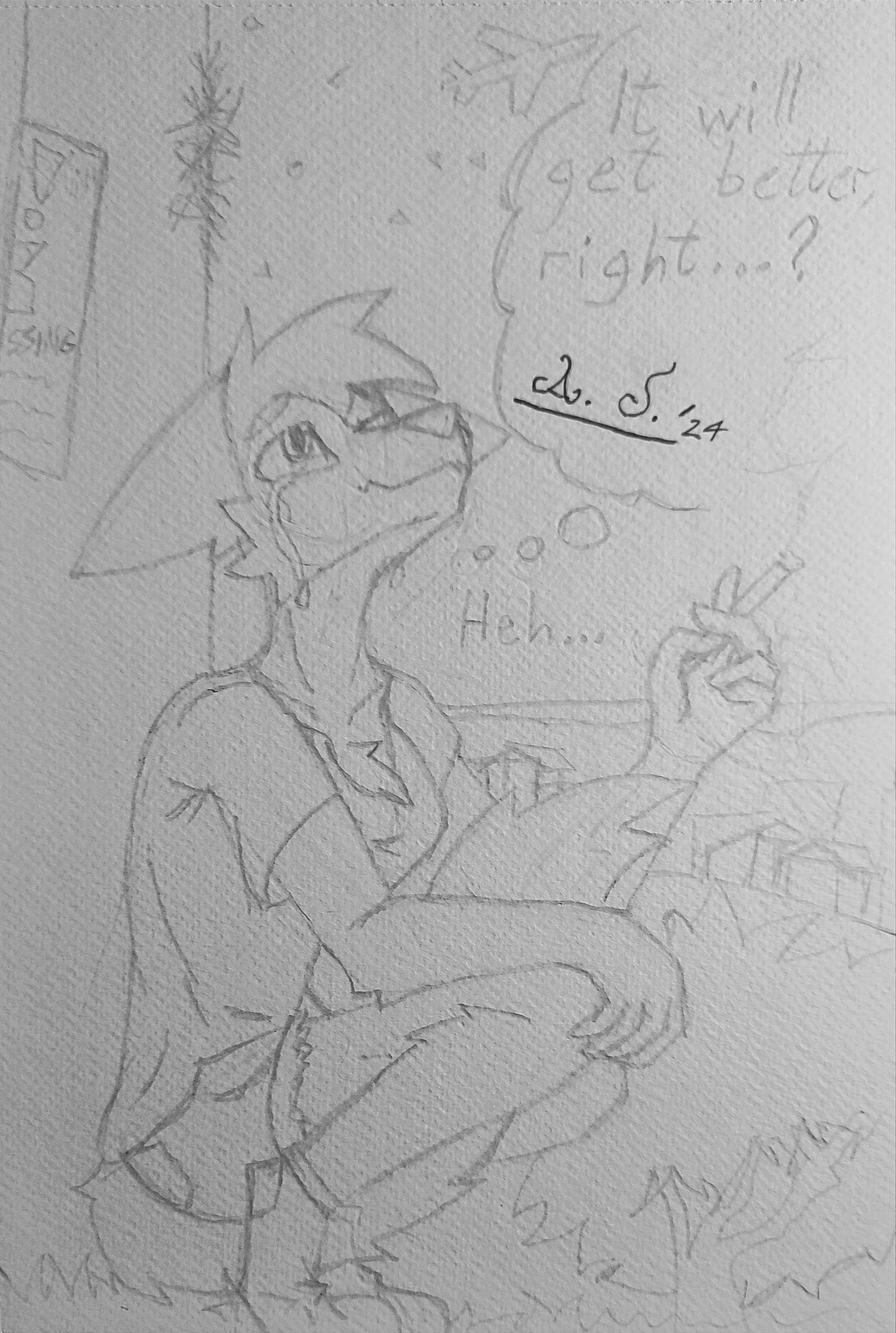 It will get better, right...? (Art by me-04/03/2024) posted by Dalek_Sath