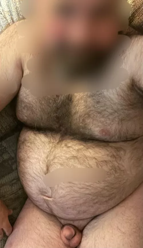 (M) - 5’7” - 220 I am very and have always been self conscious about my body and people seeing me naked. As you can clearly see I am not well endowed. But I have been told several times that my scrotum size does not match my penis size. Give me your  by chubbyohiodude