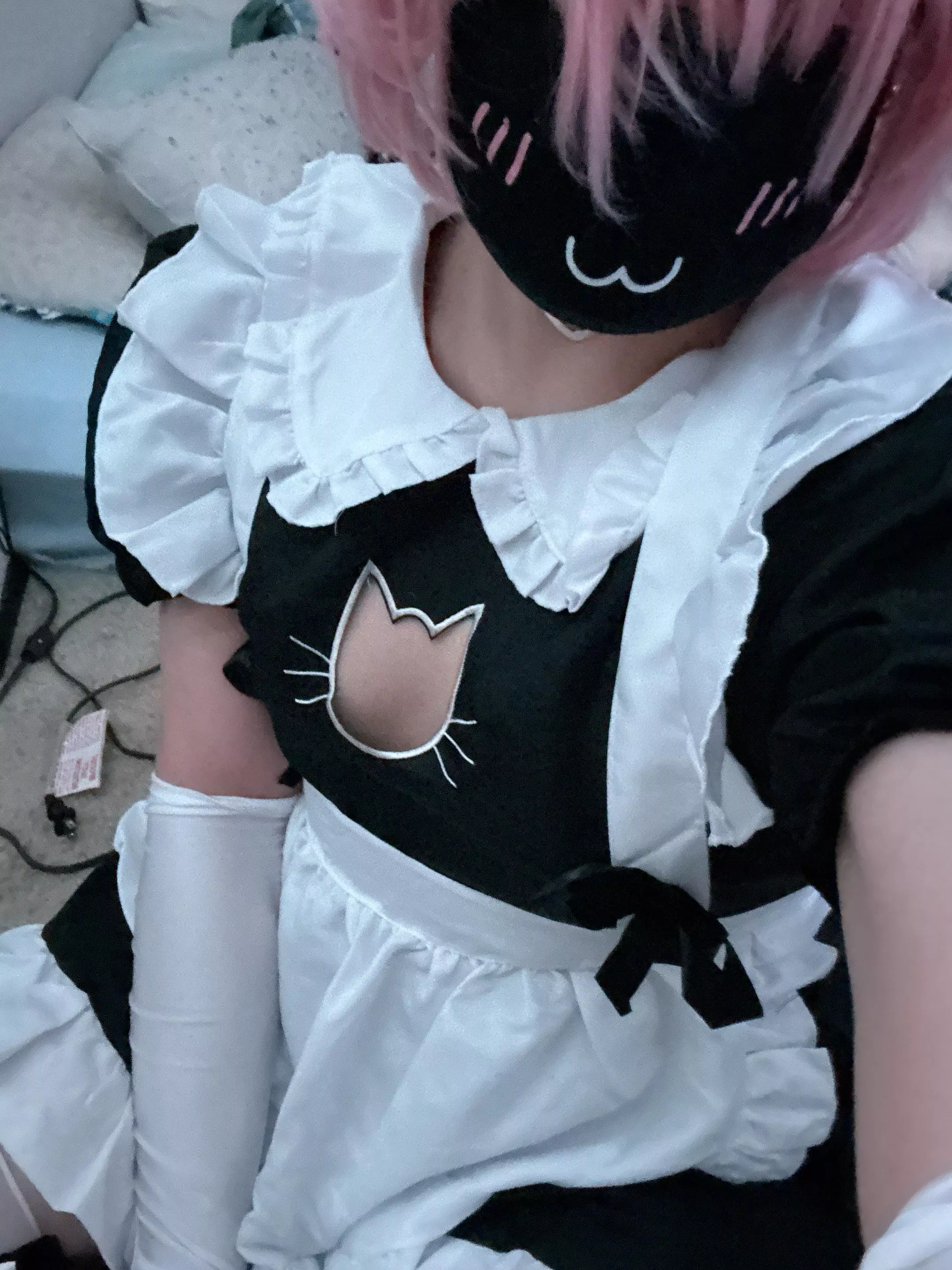 Me in my maid outfit!! What does everyone think? posted by SpriggotYT
