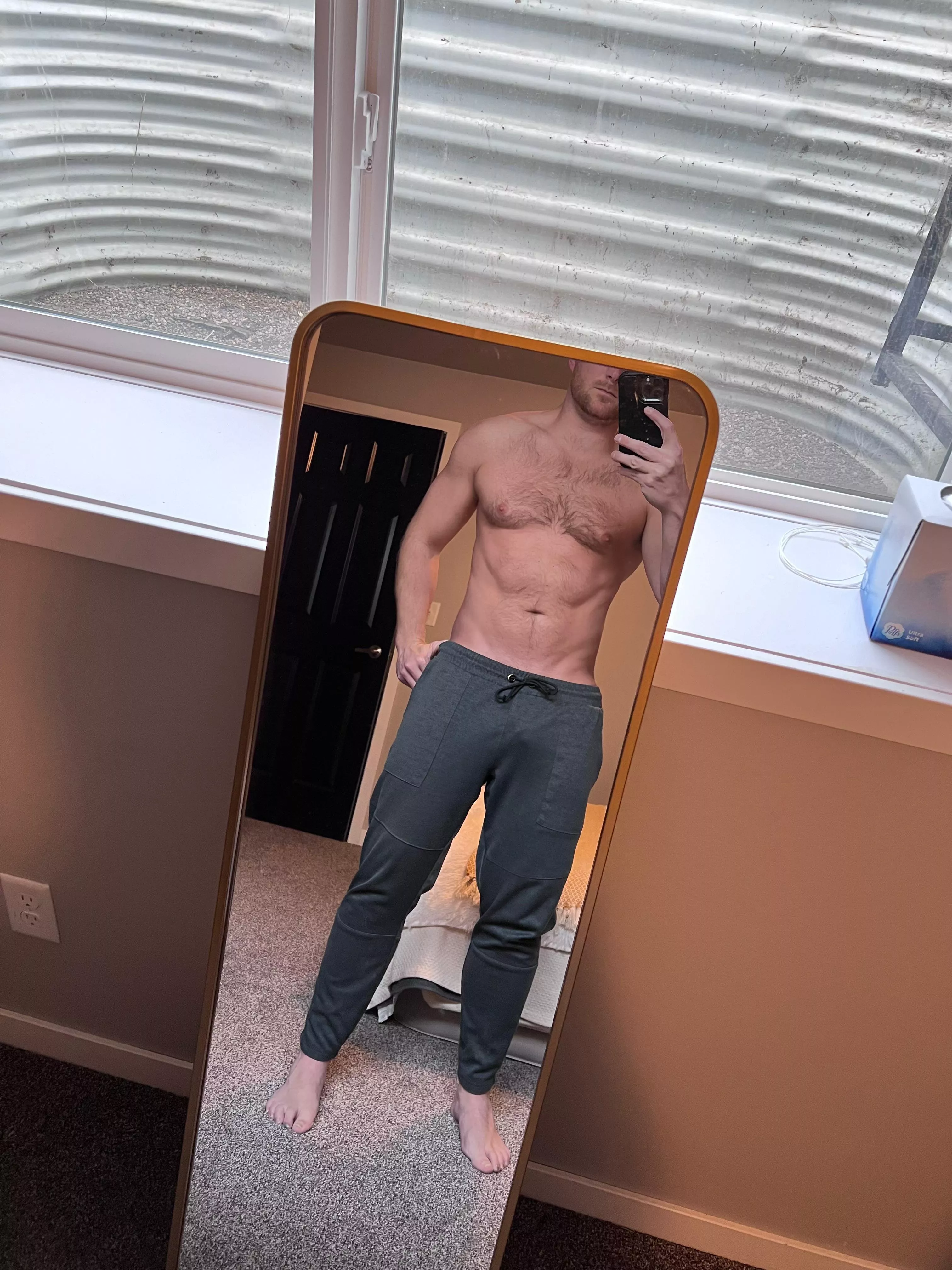 Pants on cuz they’re comfy.  posted by Iamthefunnest