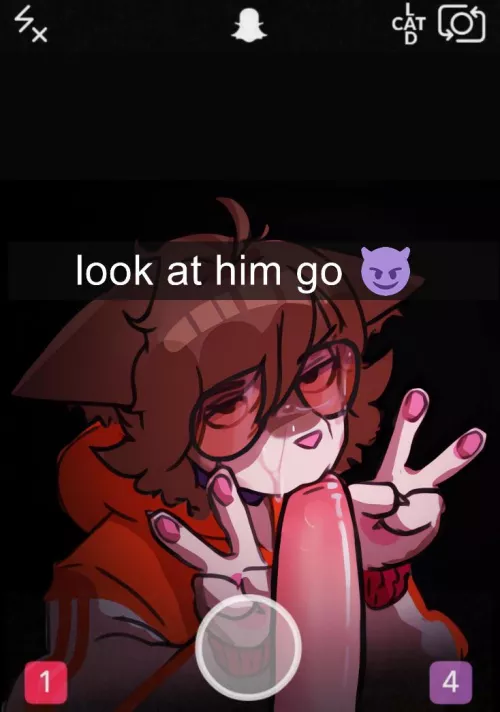 Quick snap (Catlad) by MysteryCatboy