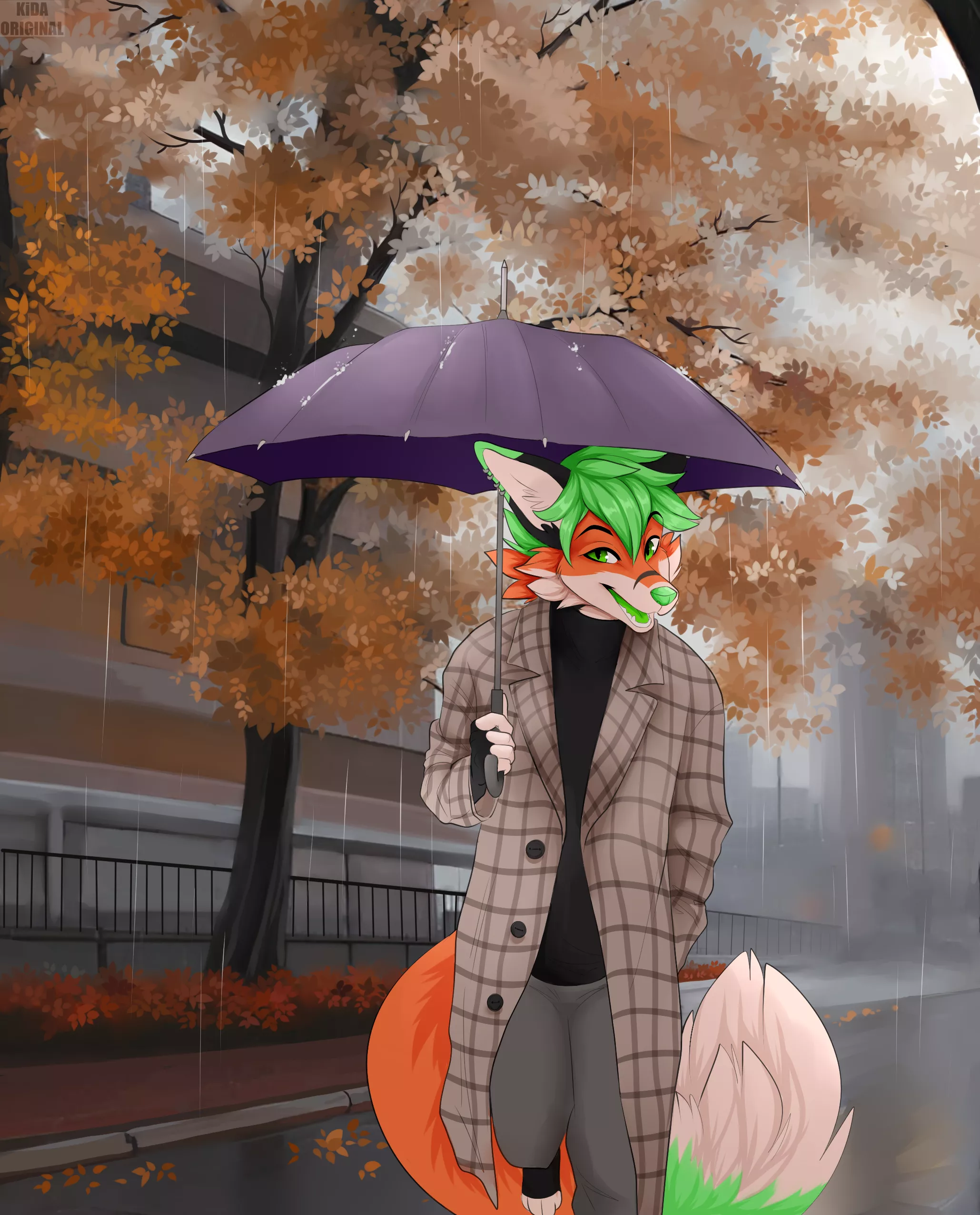Rainy days (my OC by kidaoriginal) posted by Matuzka