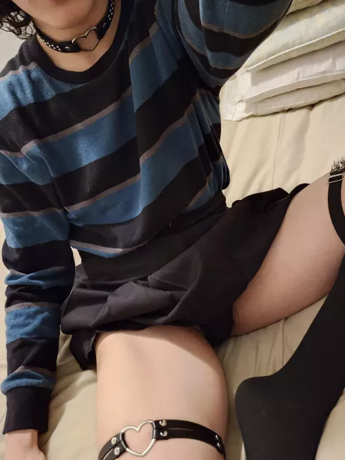 The best time to wear a striped sweater . . . by naughty_turtle1