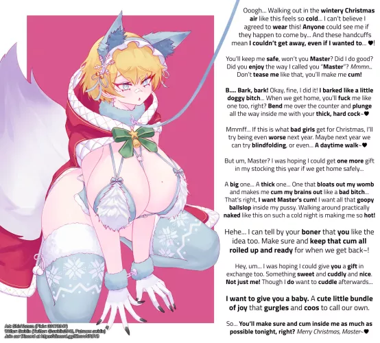 A Stroll on Christmas Eve [Hetero] [Male POV] [Girls Frontline] [Exhibitionism] [Christmas?] [Pet Play] by swirlin2048