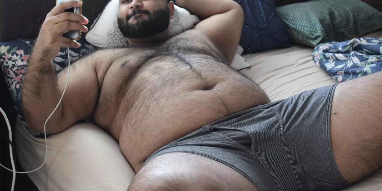 Any tops need a bear to sit on their face ? by RainyBearNY