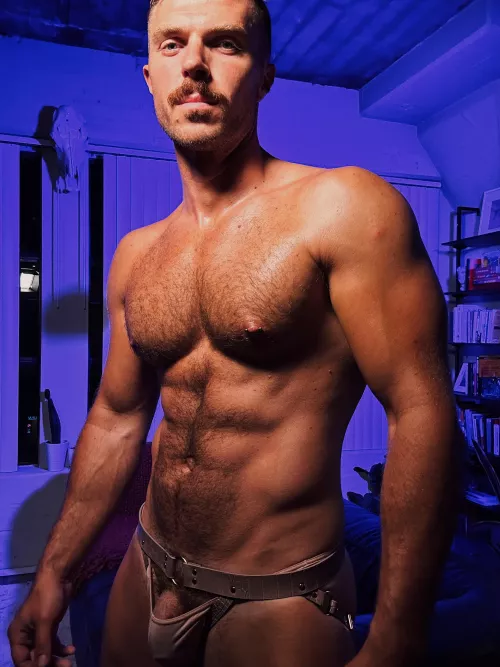 Coconut oil all rubbed into my chest by mrbradford7