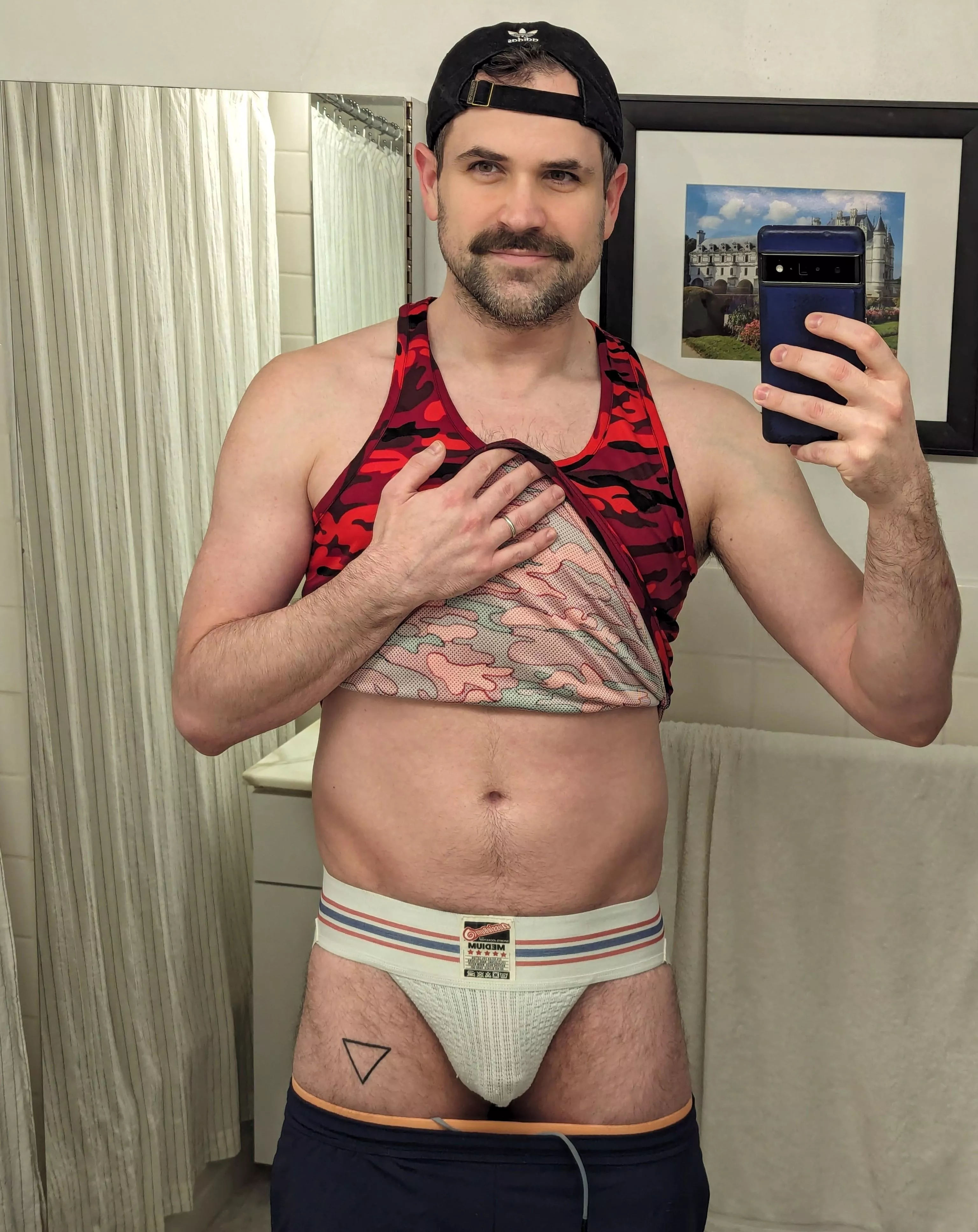 Does anyone else wear a jockstrap under their workout clothes to show off while in the locker room? posted by dglcues