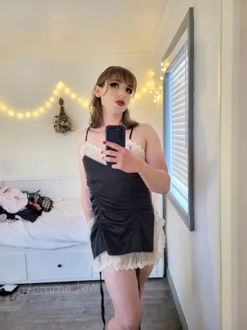 Does this outfit look good on me? Or would it look better on your floor? 😏💕 by Emma_Fawn