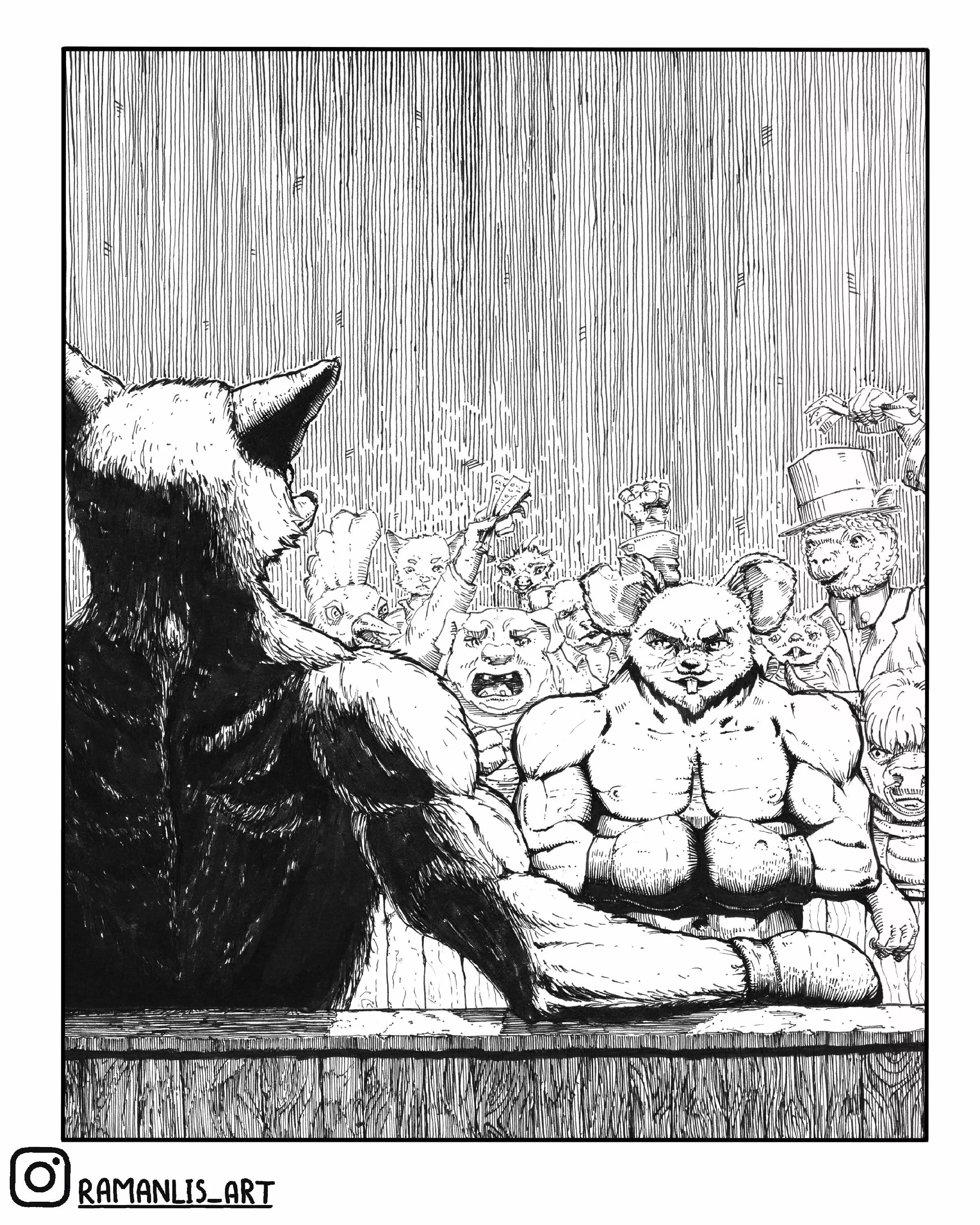 Fox in the ring. Instacomics. New from Fox Tale.. posted by Raman_Lis