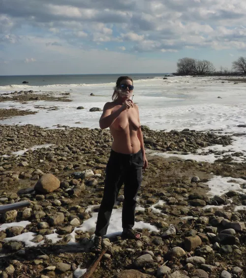 Making the best of unseasonal weather.[f] by NaturallyRed1