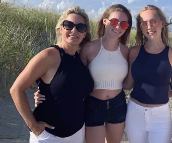 Mother With Her Twin Daughters  by Yourpervfriend