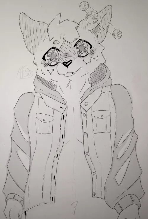 Nice to meet you (art of my sona) by AppropriateDrop6066