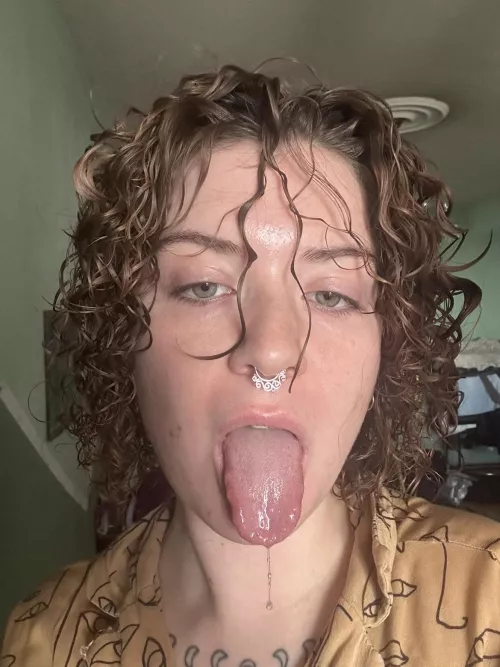 Sweet morning tongue and drool by feetyourlick