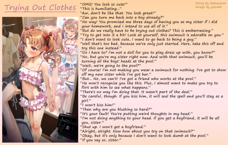 Trying Out Clothes by dragonixor