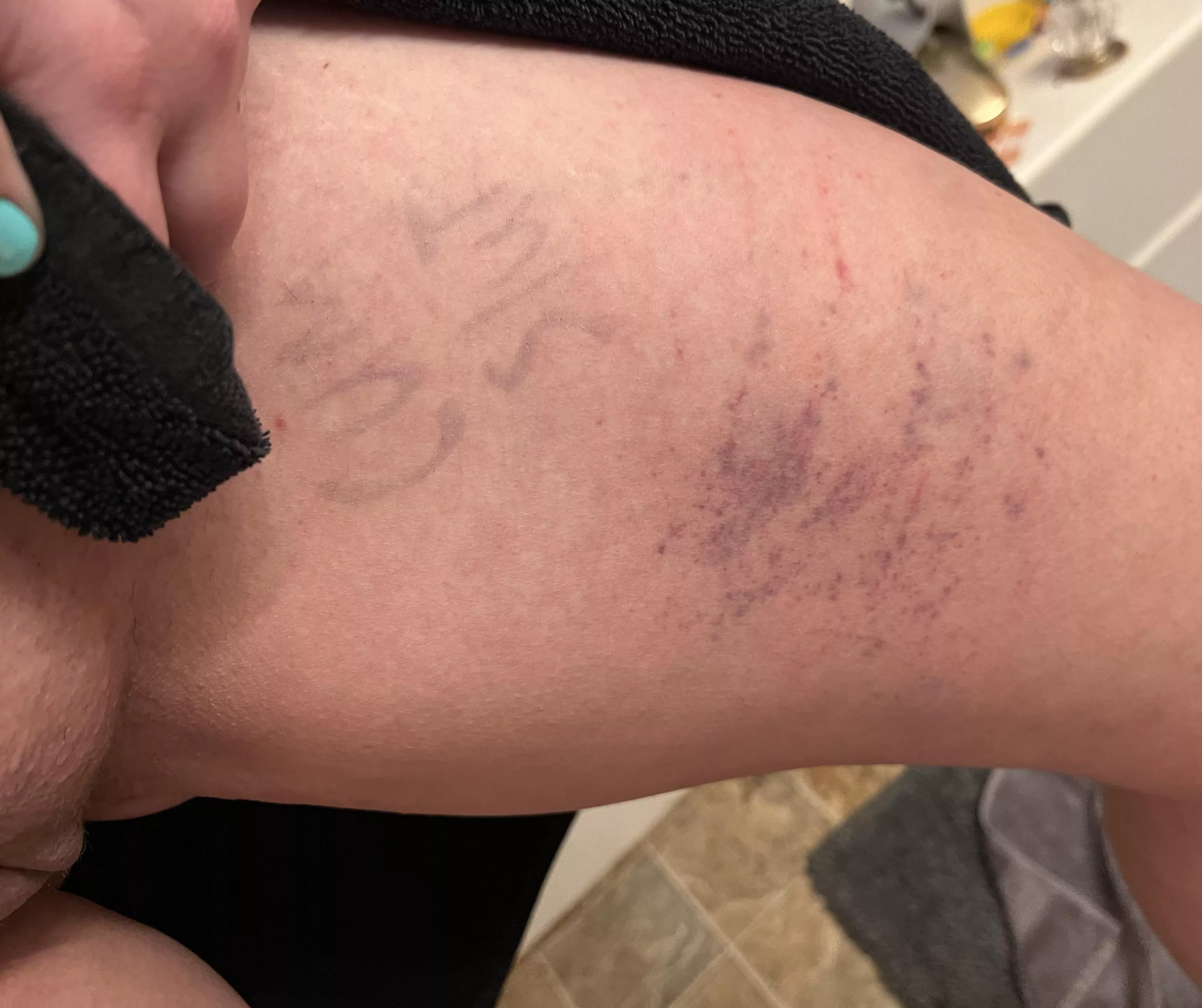 When last nights evidence won’t wash off posted by LaGa2015