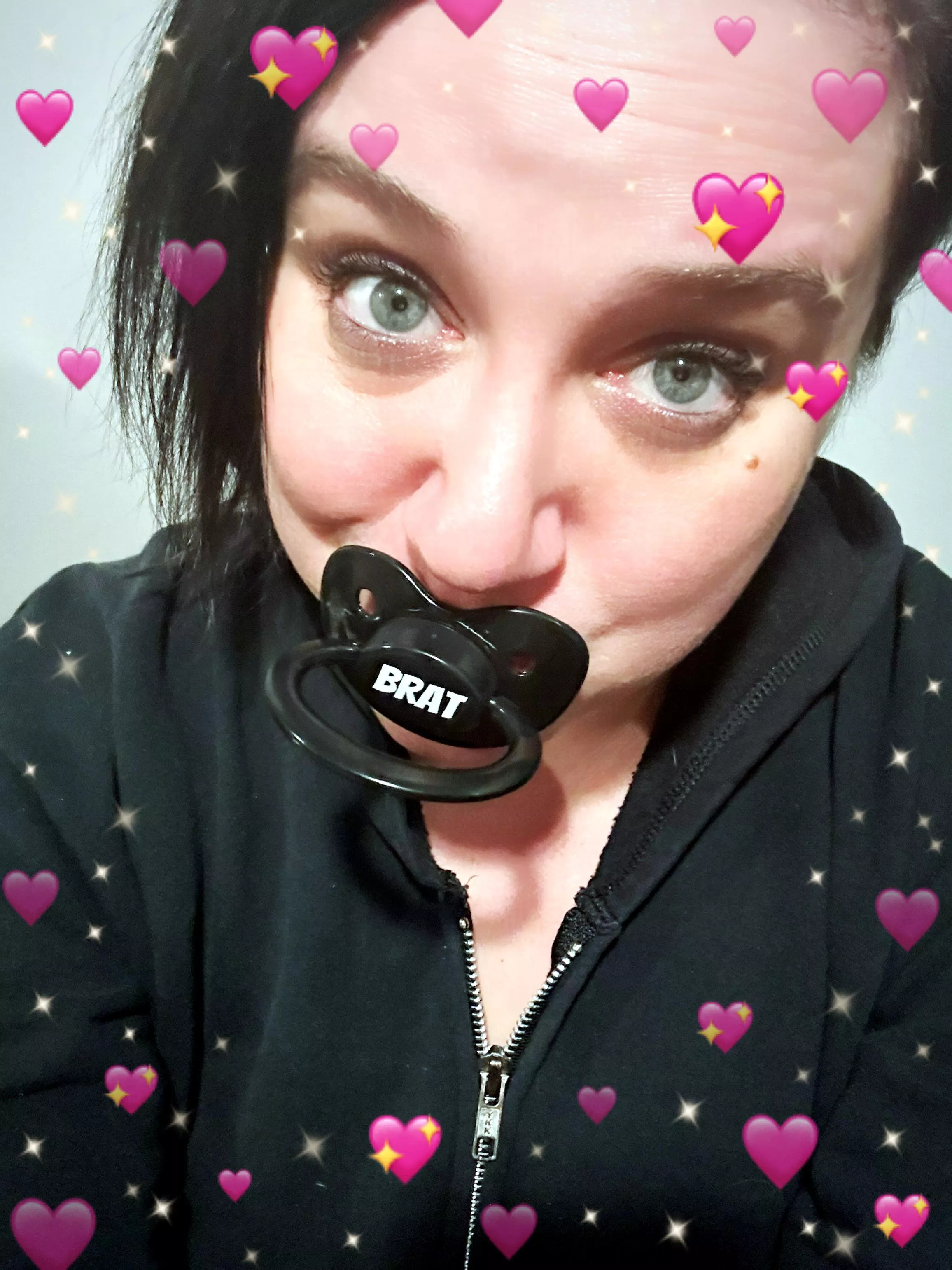 You put my paci in, now what dipee are you changing me into?🩷🩷🩷 posted by fallinginline