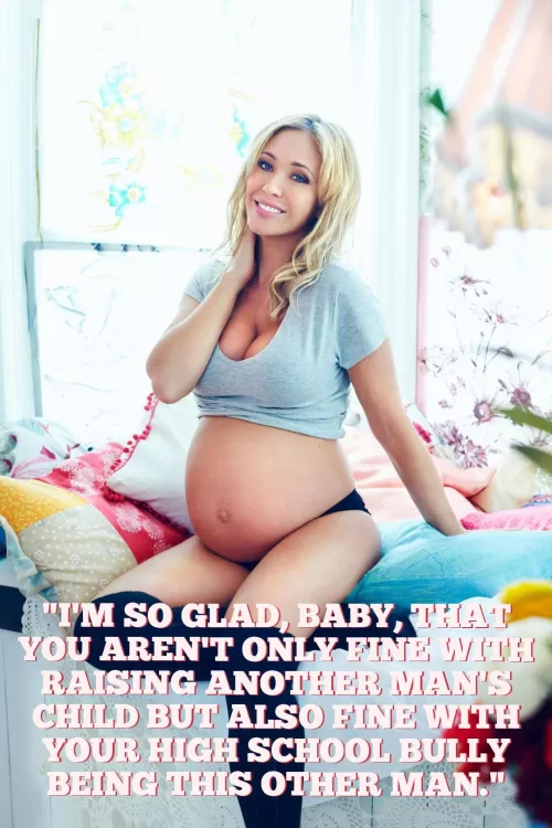 Your face used to get swollen with his fists. Now, your wife's baby is swollen with his baby. It used to hurt you, but now it turns you on. by enslavedcuck