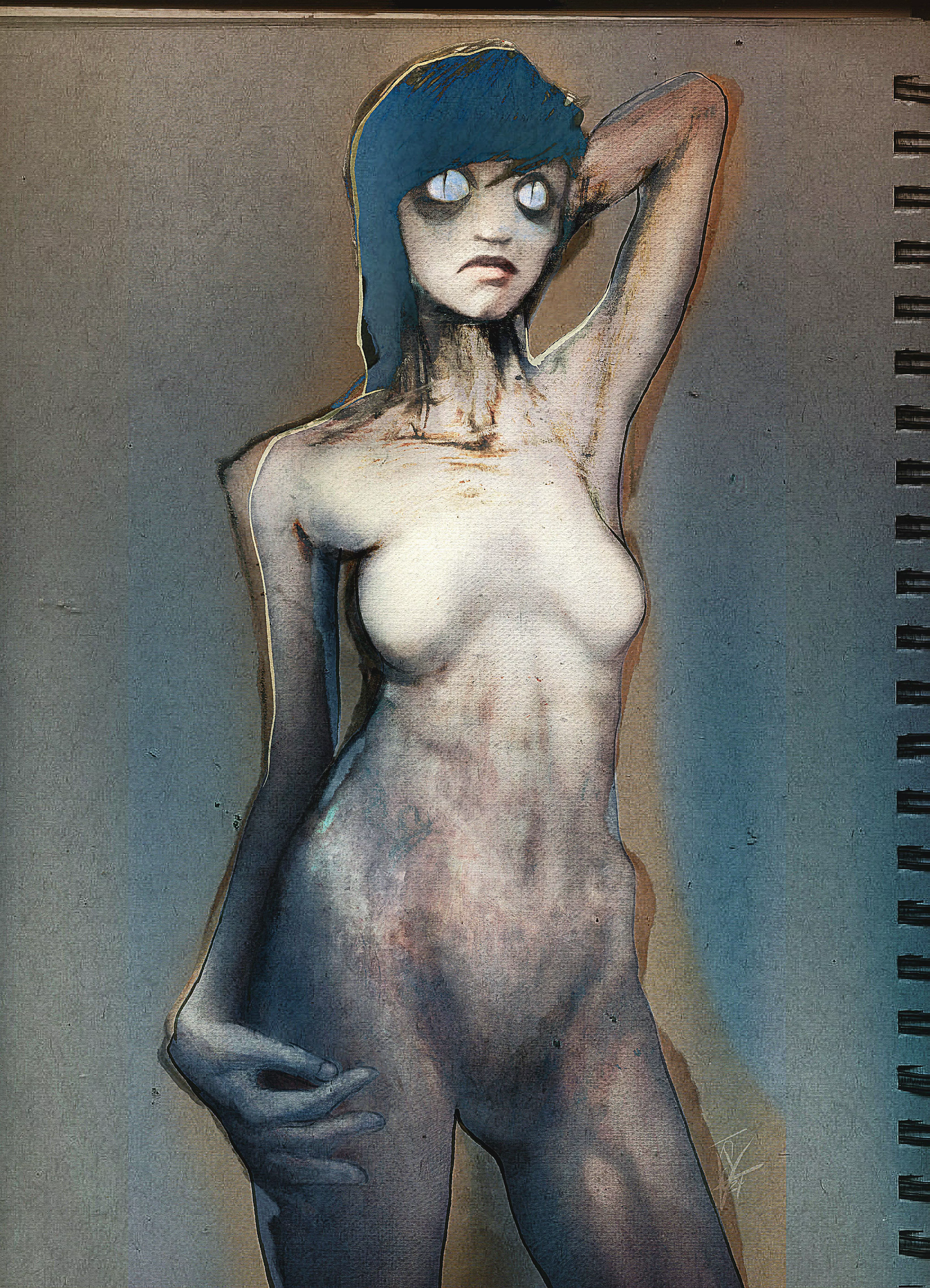 Your small doll, me, traditional and digital, 2024 posted by TravisAnthony711