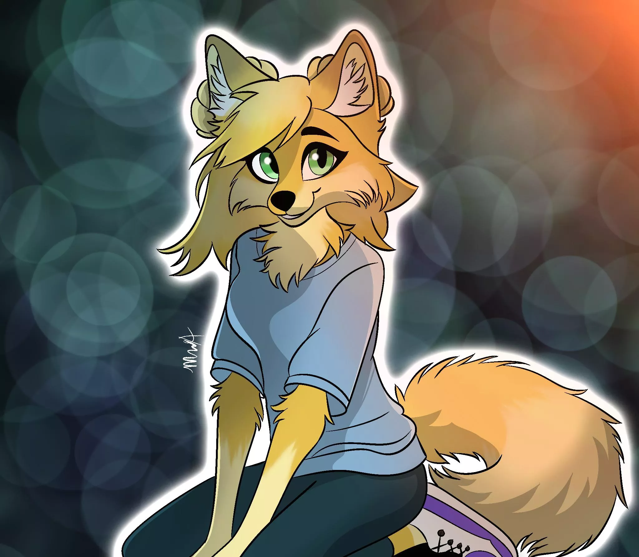 Commission for an awesome person on twitter!! (Art by me) posted by Fawaffle_YT