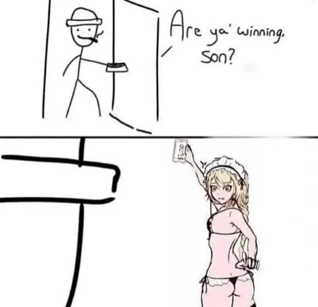 D-dad when did u come! posted by Acrobatic-Abies8013