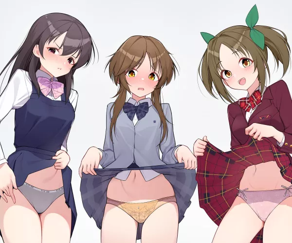 Flashing Their Panties [Idolmaster] by A_MASSIVE_PERVERT